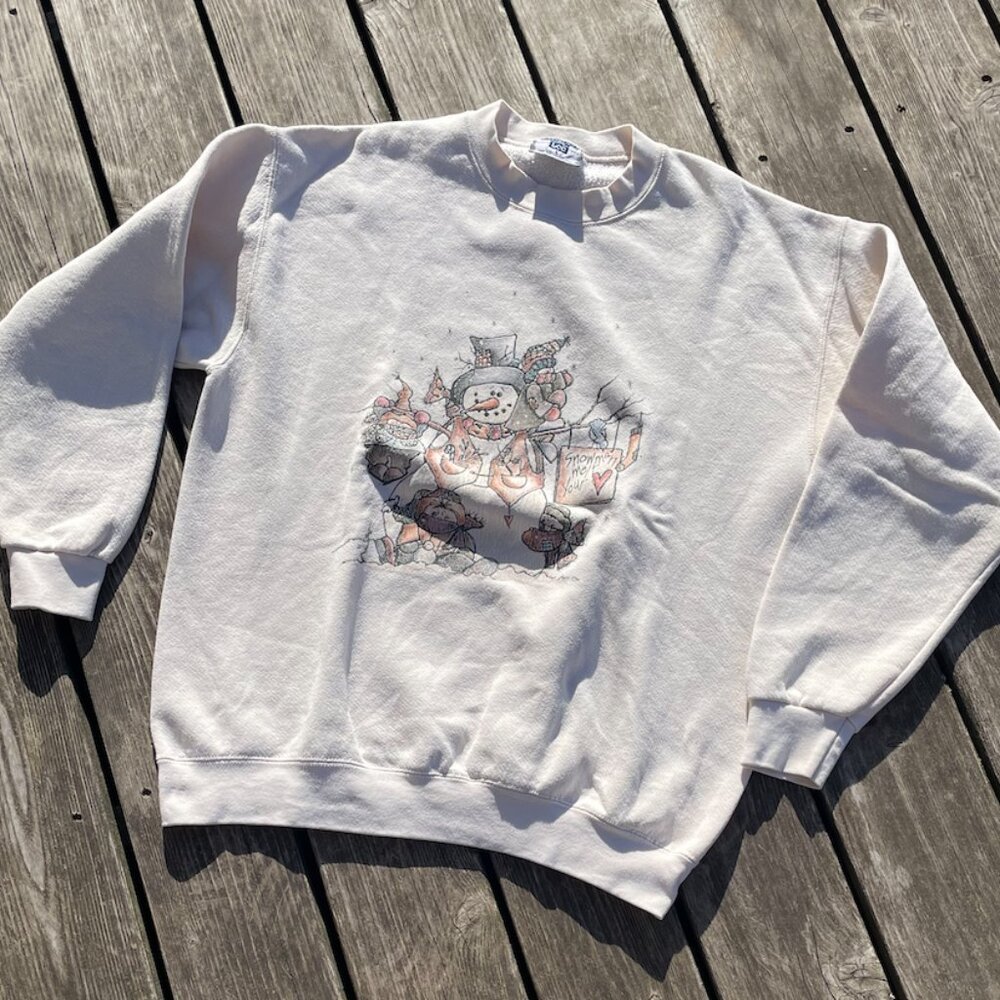 Vintage Lee christmas sweatshirt Made in usa